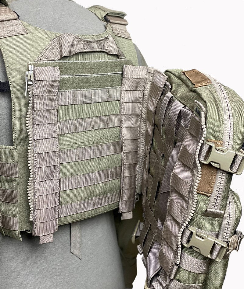 Molle Zip Interface for Backpack HCS by S.O.D. GEAR for Special Operator