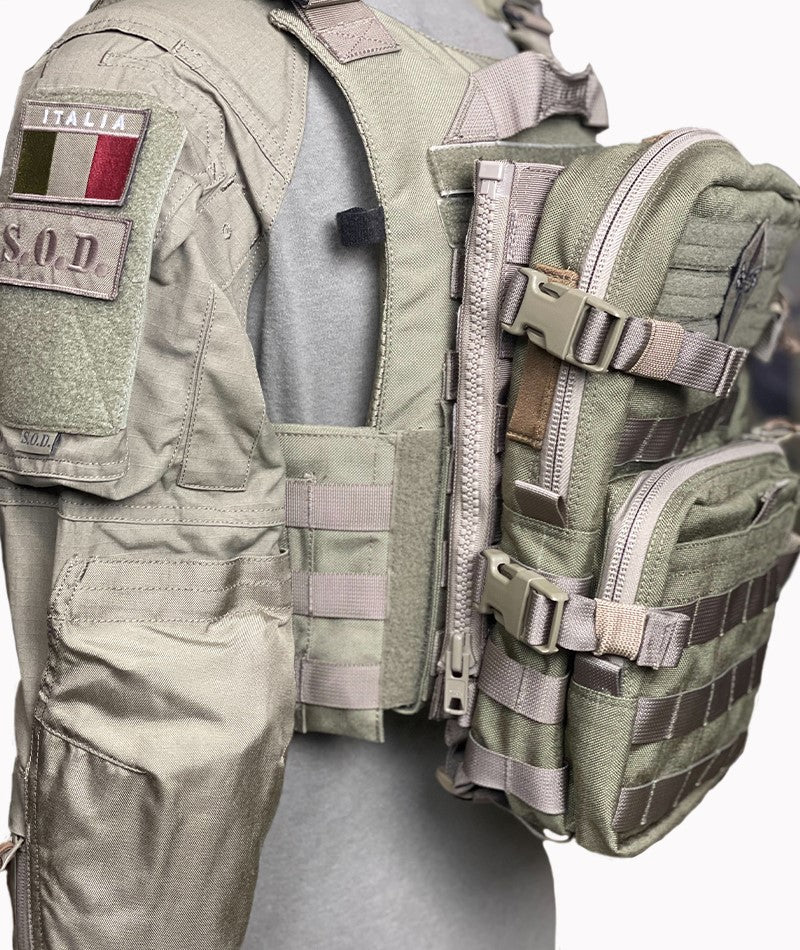 Molle Zip Interface for Backpack Black by S.O.D. GEAR for Special Operator