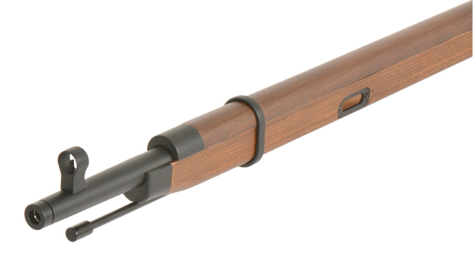 Mosin Nagant Sniper PU Scope 1891/30 Ejecting Shells Full Wood & Metal Spring Bolt Action Rifle by Double Bell