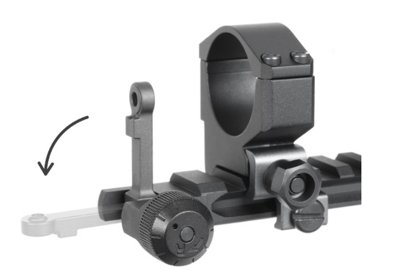 NADS Night Vision Adapter System 30mm (220mm) Scope Mount Ring Assembly KAC Style cal. 7,62 Replica by CGS