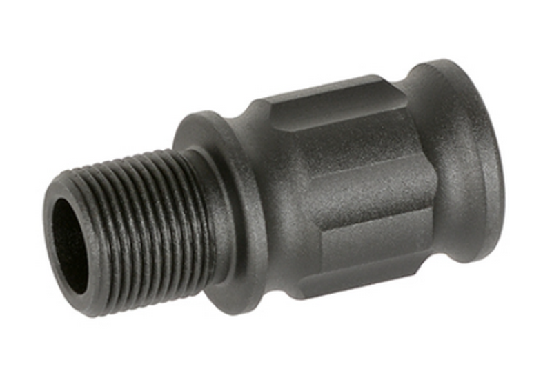 Outer Barrel Extension 14mm CCW x 26mm Finned Version Prolunga Volata by Slong Airsoft