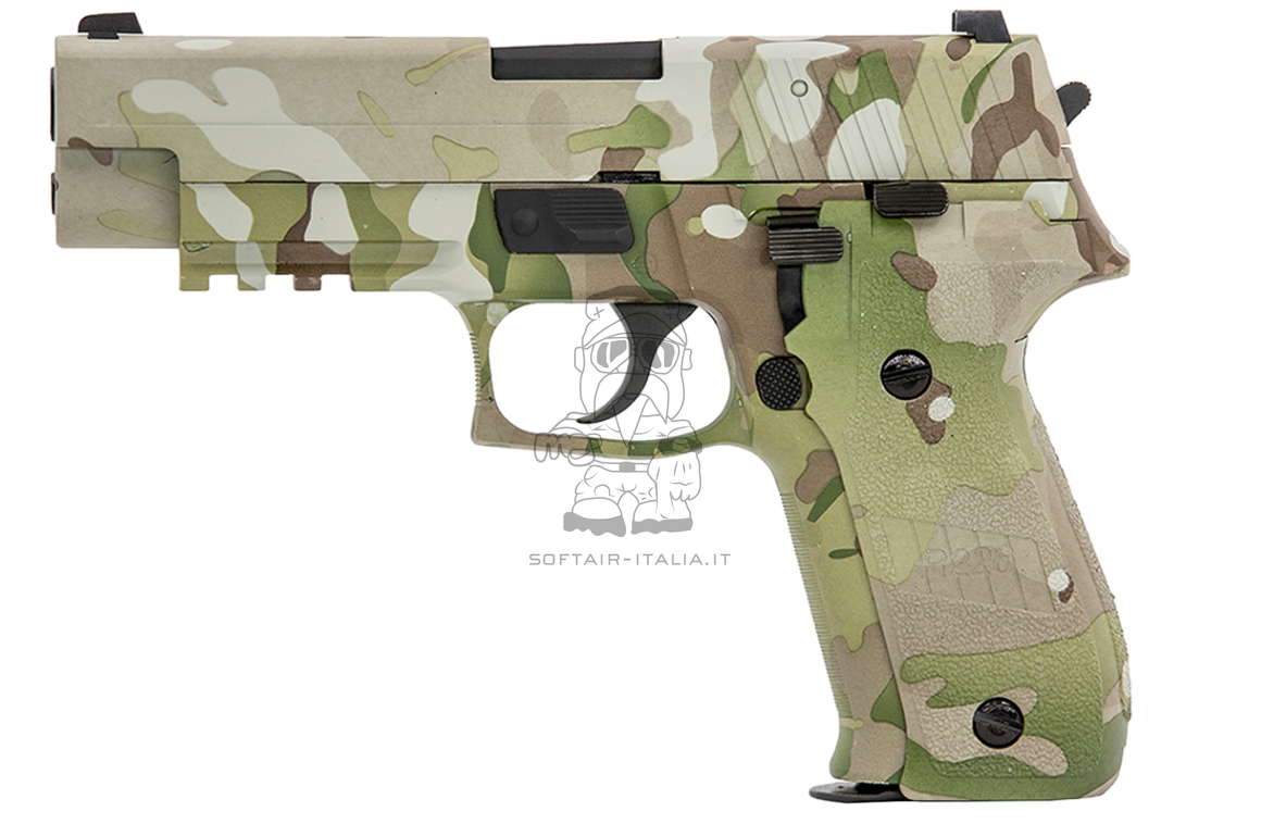 P226 Styling Raven R226 Camo Hydro GBB Working Decocking Lever -Abbaticane- Airsoft Pistol by Raven