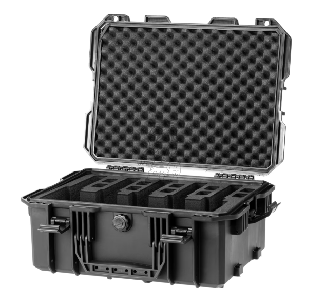 Pistol x 5 & Magazines x 10 Polymer Hard Multi Pistol Case by Nimrod