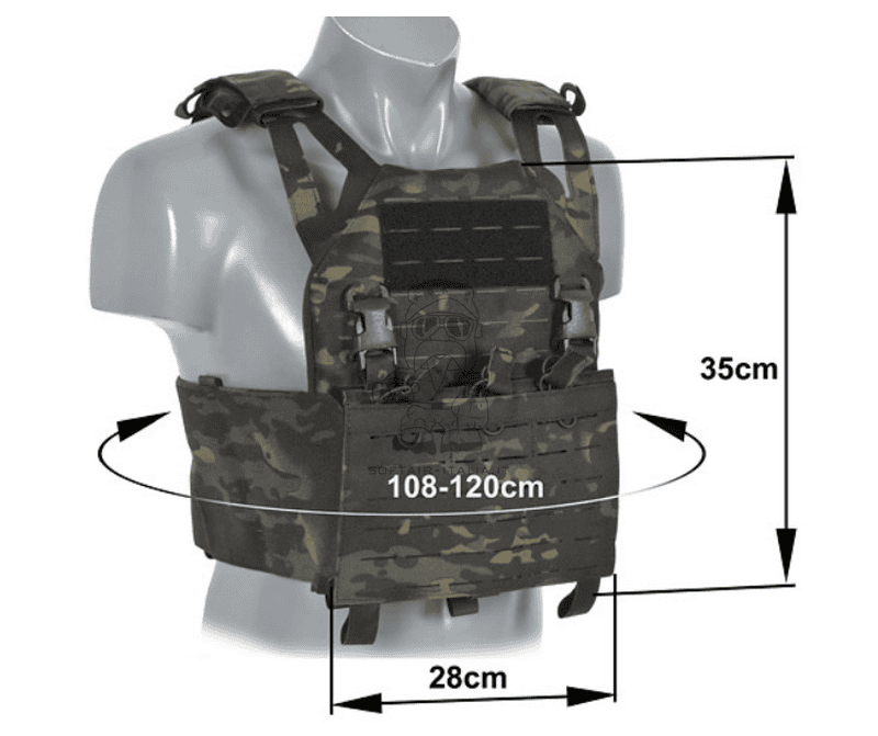 Plate Carrier - Body Armour MB Multicam Black Laser Cut Buckle Up M4 - AK Pouches by 8Fields