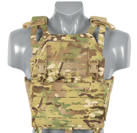 Plate Carrier - Body Armour MC Multicam Laser Cut Buckle Up M4 - AK Pouches 1000D Nylon by 8Fields