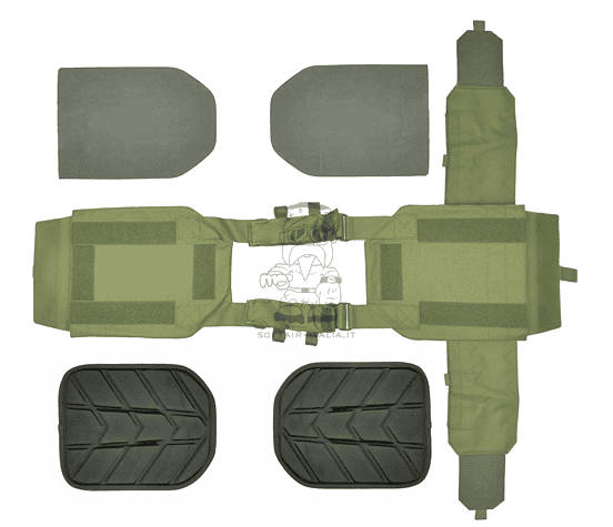 Plate Carrier - Body Armour MC Multicam Laser Cut Buckle Up M4 - AK Pouches 1000D Nylon by 8Fields