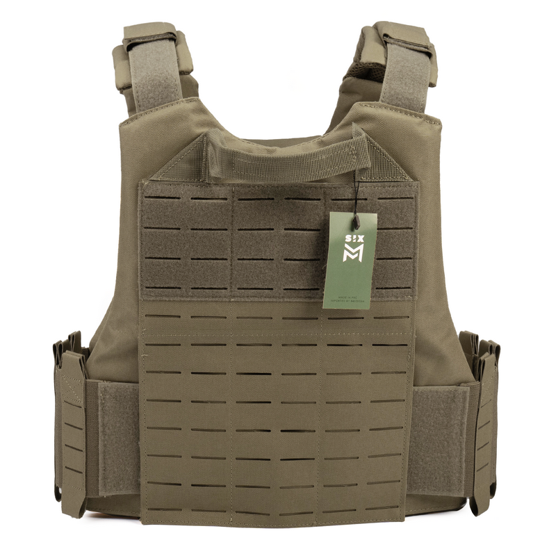 Plate Carrier QR Quick Release System MOLLE Cuv Vest 900D RG Ranger Green by SixxMM