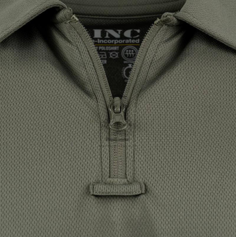 Polo Quick Dry Zip Tactical Ranger Green by 101 Inc