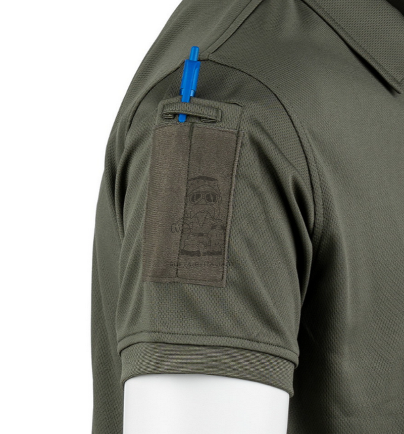 Polo Quick Dry Zip Tactical Ranger Green by 101 Inc