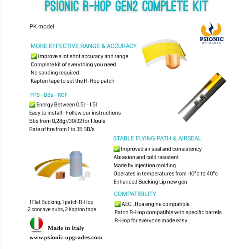 Psionic R-hop All-in Kit N.15 Gen2 per Madbull Black Python V2 6.03mm AEG by Psionic