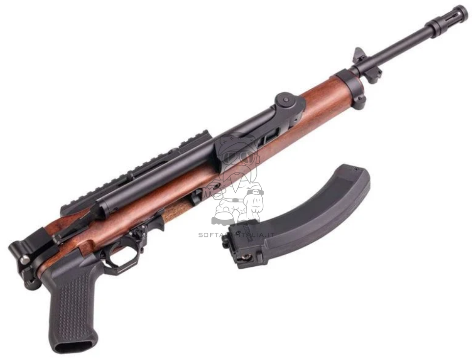 Ruger .22 Styling Ranch Boy I Real Walnut Wood & Metal GBB Gas Blow Back Rifle by ACE 1 ARMS