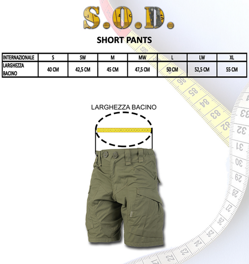 S.O.D. Gear Cordura Light Weight WR 100gr S.P.01 MC Multicam Short Pants by S.O.D. Gear