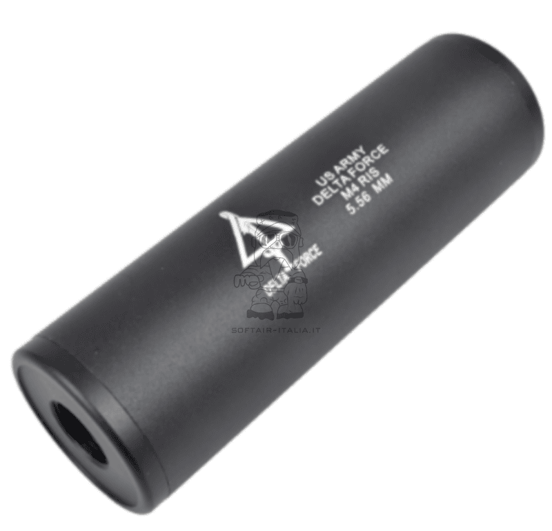 Silenziatore - Suppressor Delta Force Universale Double Thread 110 x 35mm by Cyma