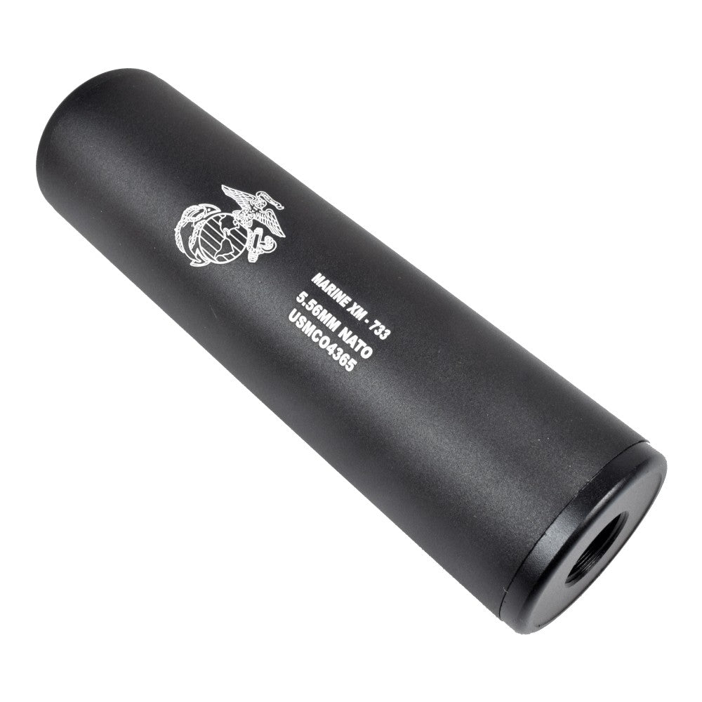 Silenziatore - Suppressor USMC Marine XM Universale Double Thread 130 x 35mm. by Cyma