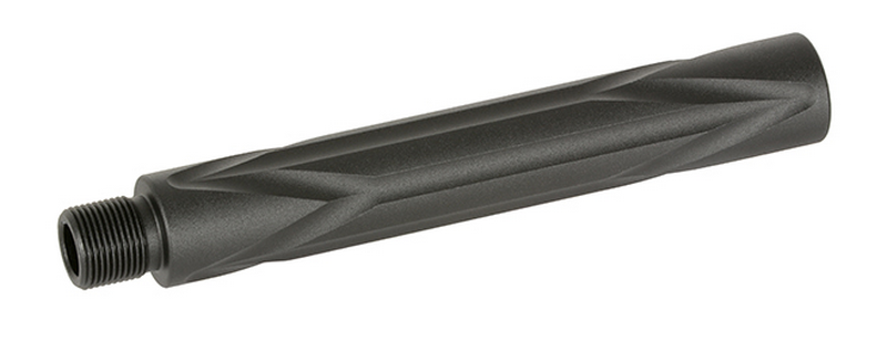 Slong Airsoft Outer Barrel Extension Angled CCW 14 x 116mm by Slong Airsoft