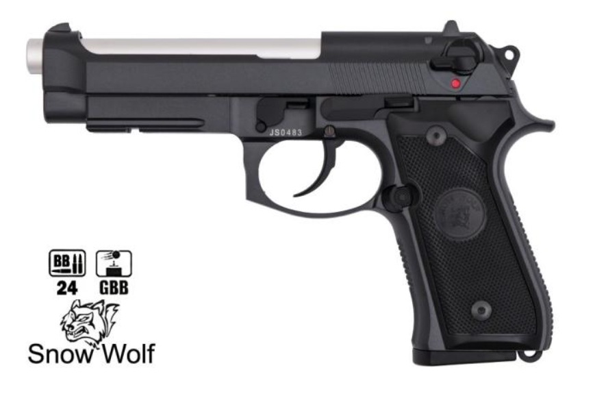 Snow Wolf® M96A1 Full Metal GBB Chrome Barrel Canna Cromata by Snow Wolf®