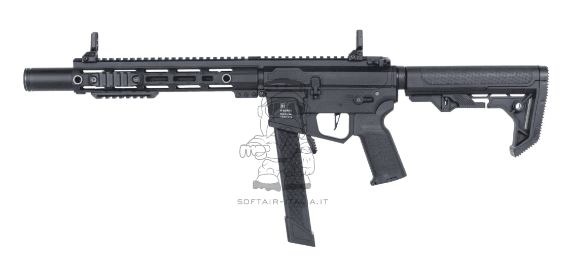 Specna Arms 9mm  SA-FX02 FLEX™ Gen.2 HAL ETU Black Light Ops Stock AEG by Specna Arms