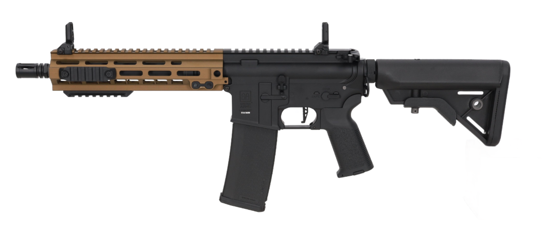 Specna Arms BLDC™ M4 - AR15 SA-P29™ Prime 10.5inch Æther™ Chaos Bronze Crane Stock by Specna Arms