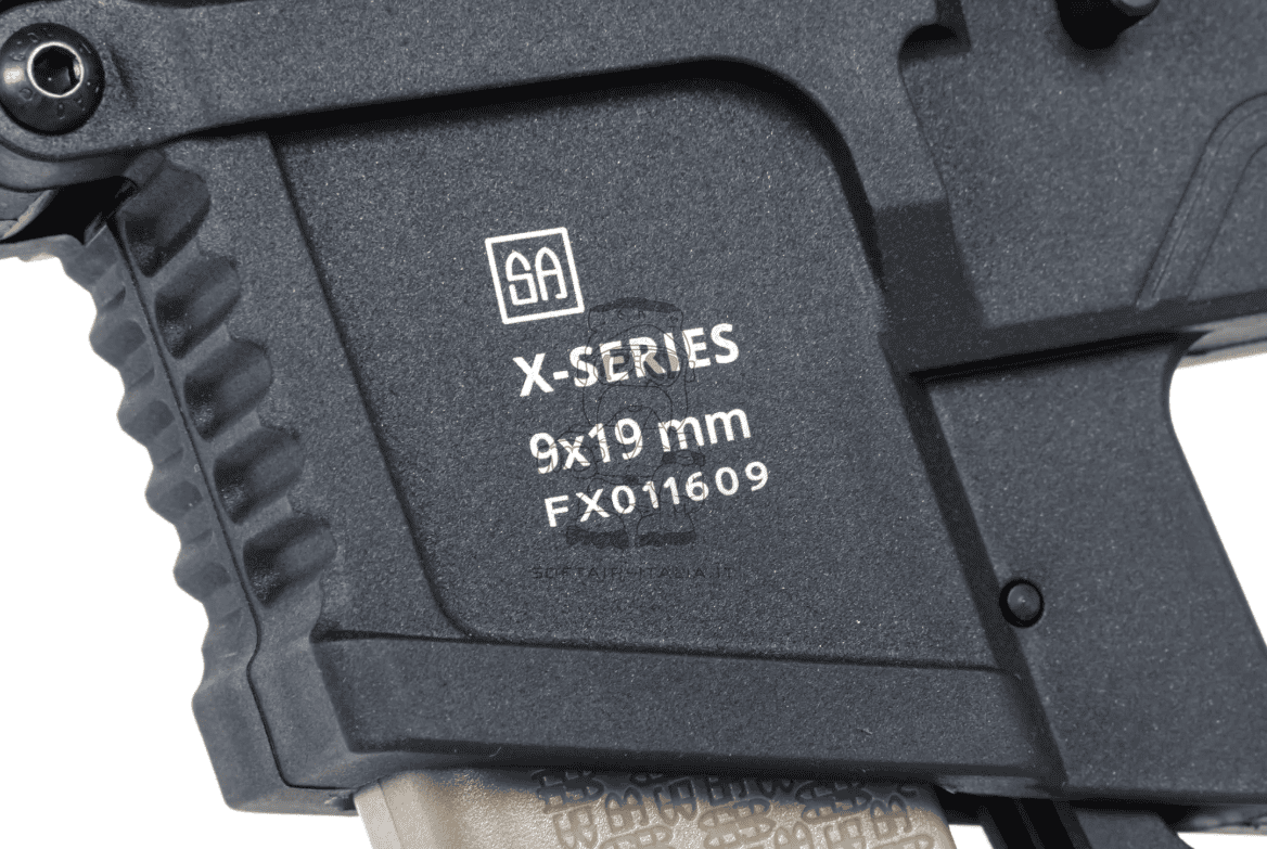 Specna Arms 9mm  SA-FX02 FLEX™ Gen.2 HAL ETU Auto Progammable Semi Bursto 3 > 5 bbs Half Tan Black Light Ops Stock AEG by Specna Arms