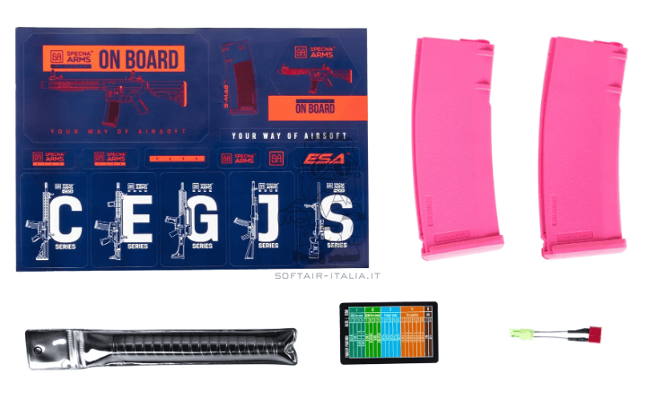 Specna Arms Pink SA-F04-RL Flex™ Gen.2 BLDC™ Brushless Motor HAL ETU™ Light Ops Stock by Specna Arms