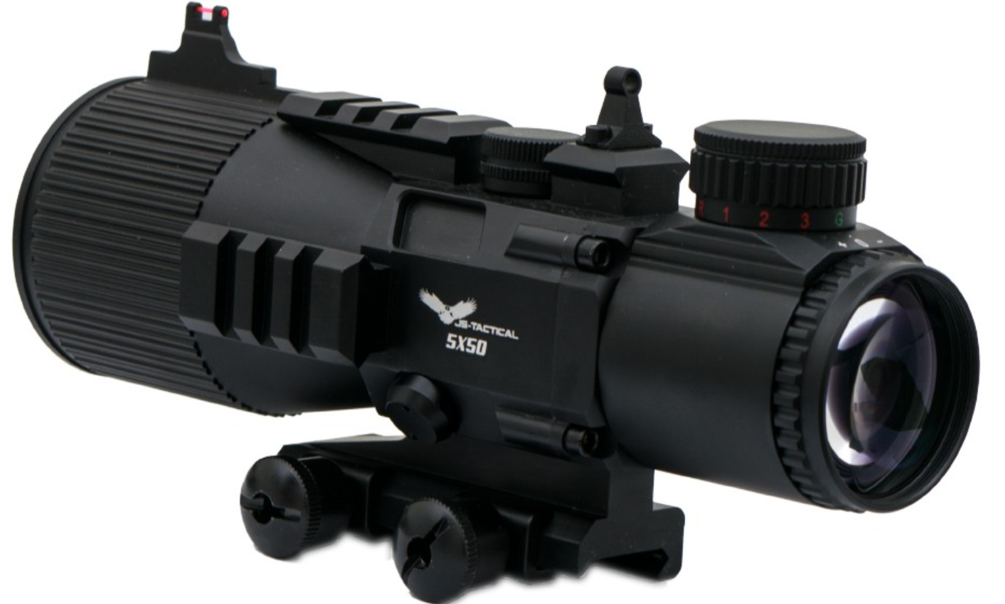 Tactical Scope 5 x 50 Acog Type Shock - Dust & Fog Proof Ottica Fissa 5x by Js Tactical