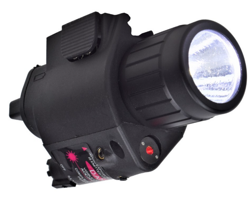 Torcia Pistola - RIS 150 Lumen con Laser e Comando Remoto Aggancio-Sgancio Rapido by DBoys