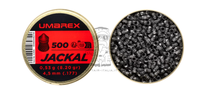 Umarex 4.5mm (.177) Jackal Pointed Pellets 0.53gr 500rds Piombini by Umarex