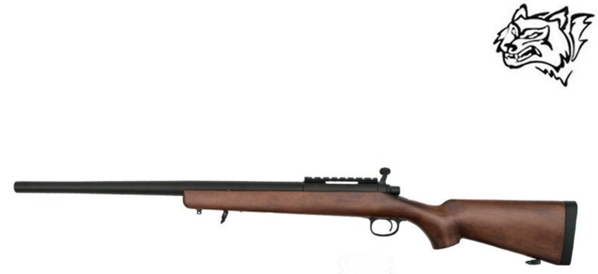 VSR-10 Full Wood & Metal Sniper Spring Bolt Action Rifle a Molla by Snow Wolf