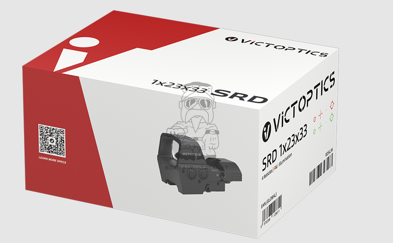 VictOptics SRD 1 x 23 x 33 Four Reticle Red Dot Sight by VictOptics