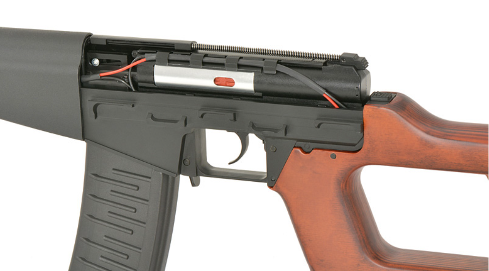 Vintorez VSS Built In Tracer Unit Muzzle Flash Effect AEG Full Wood & Metal by S&T