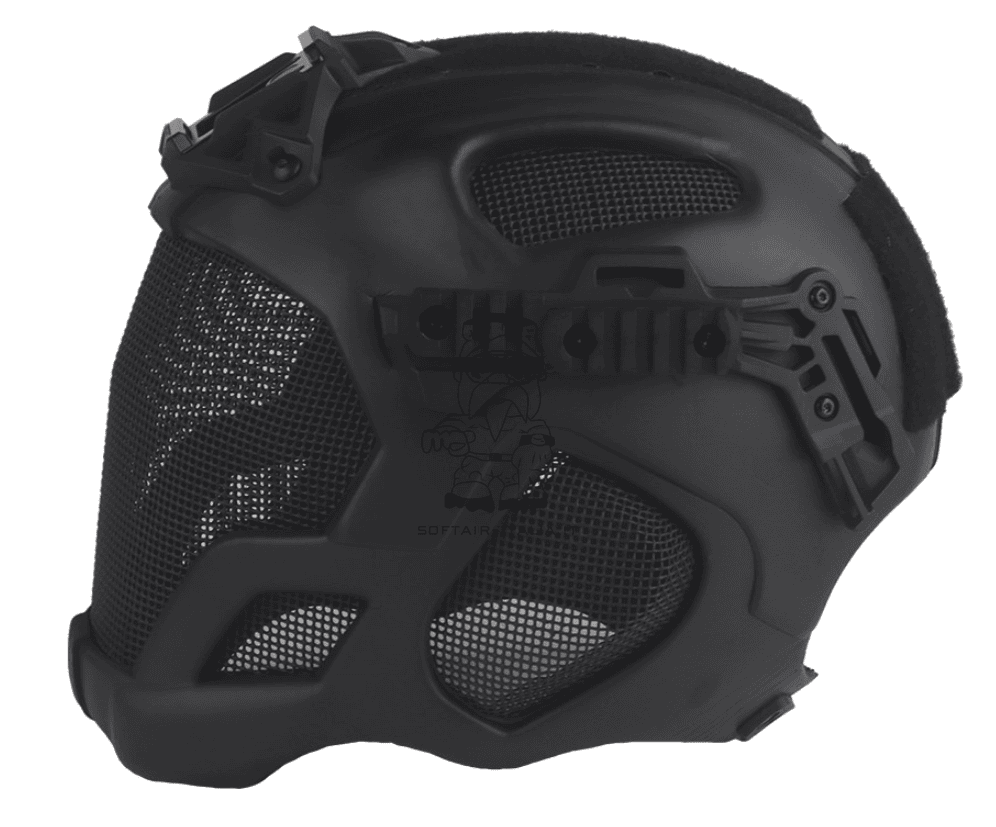 W23 EVA Tactical Helmet Full Protection - NVG Mount &  Rails Elmetto Tattico by Wosport
