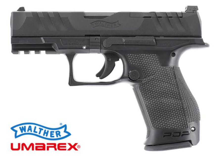 Walther PDP 4" Compact Trijicon, C-More Leupold & Vortex RMR Compatible GBB Gas Blow Back Airsoft Pistol by Umarex