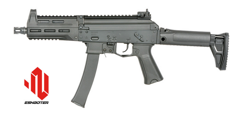 Well PPK-20 Style 9mm. Steel Body SMG - PDW Russian Army ETU Eshooter AEG WE06 by Well