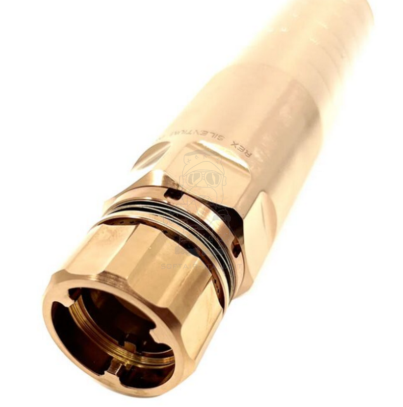 Airsoft Artisan MGX GEN9 Rex DA Flash Hider 14mm. CCW Suppressor Kit Silenziatore QPQ Red Copper by Airsoft Artisan