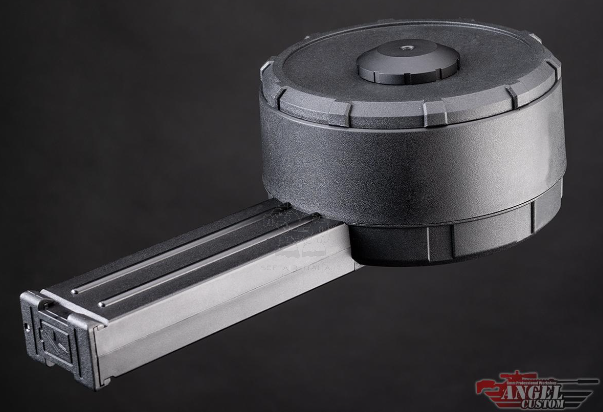 Angel Custom P90 ZAKU 3000bb Auto Electric Winding Drum Magazine Caricatore Elettrico by Angel Custom