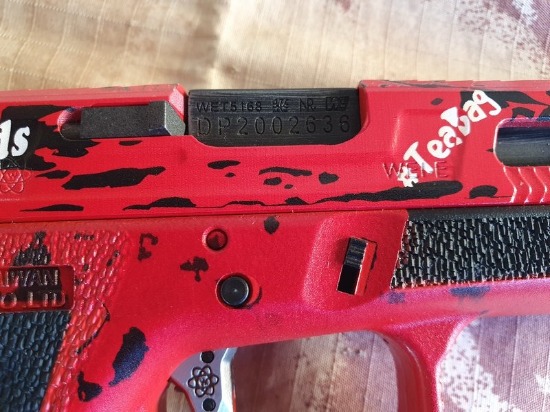 Ascend G17 Type DP17 Ascend Deadpool Metal Slide GBB Gas Blow Back by We