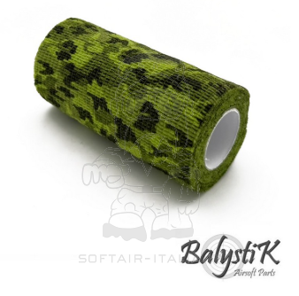 Balystik Solid Green Camo Hook and Loop 100 x 4500mm Self Adhesive Tape by Balystik Airsoft