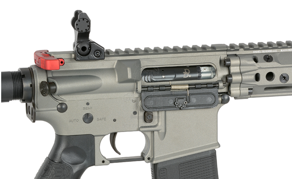 EMG > Cyma Platinum MK18 Daniel Defense RIII 10.3inc Eshooter ETU Grey - Red Version by Cyma > Platinum - EMG