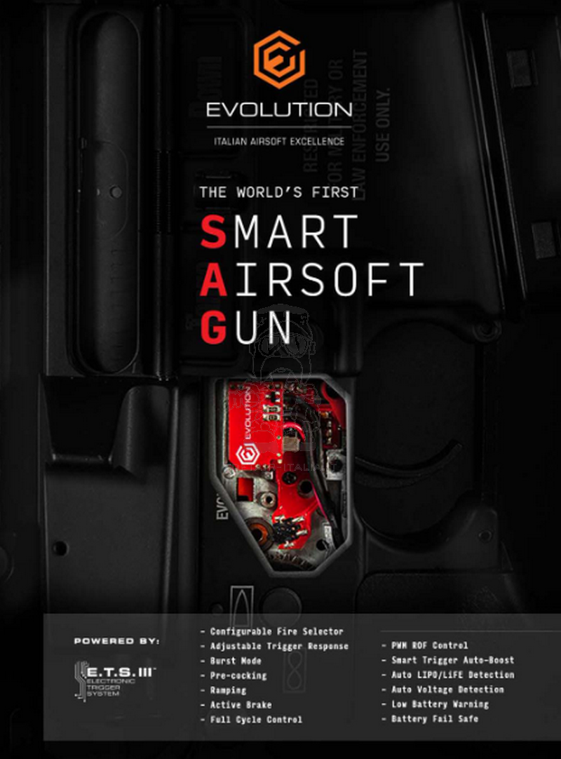 Evolution M4 Recon XS EMR ETS 3 A AX Mosfet Full Metal AEG by Evolution Airsoft