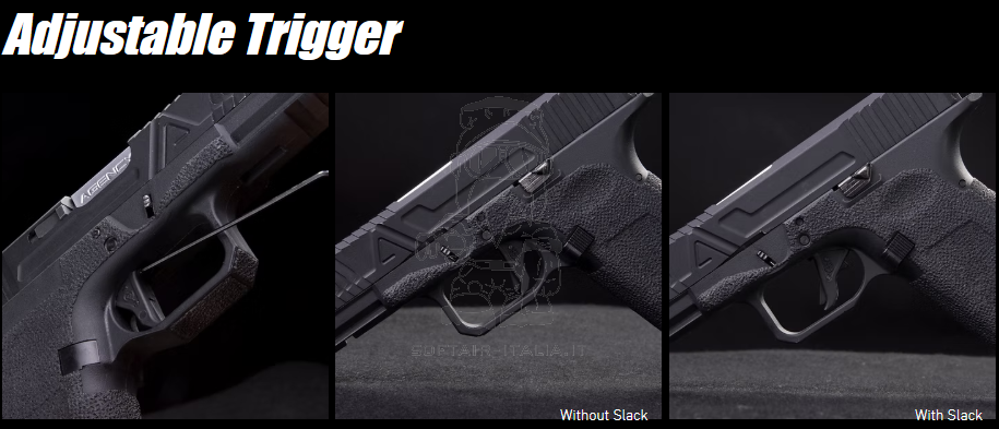 EXA Agency Arms Lone Wolf GBB Gas Blow Back Airsoft Pistol GLOCK Holster Compatible by VFC