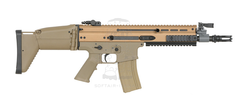 FN SCAR-L High Speed 25rps Configuration ETU Eshooter Gen 2 Tan Version by Cybergun > Cyma Platinum