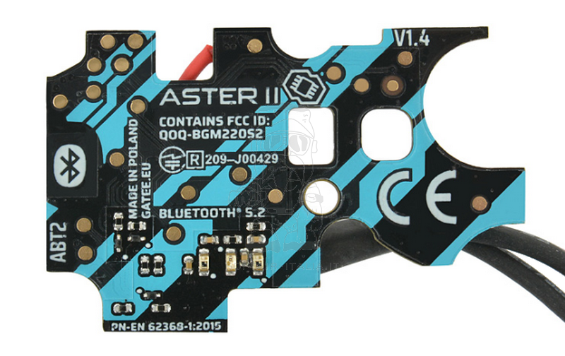 Gate ASTER II Bluetooth® Expert HPA Compatible  V2 Rear Wired + Quantum Trigger Cavetteria Posteriore by Gate