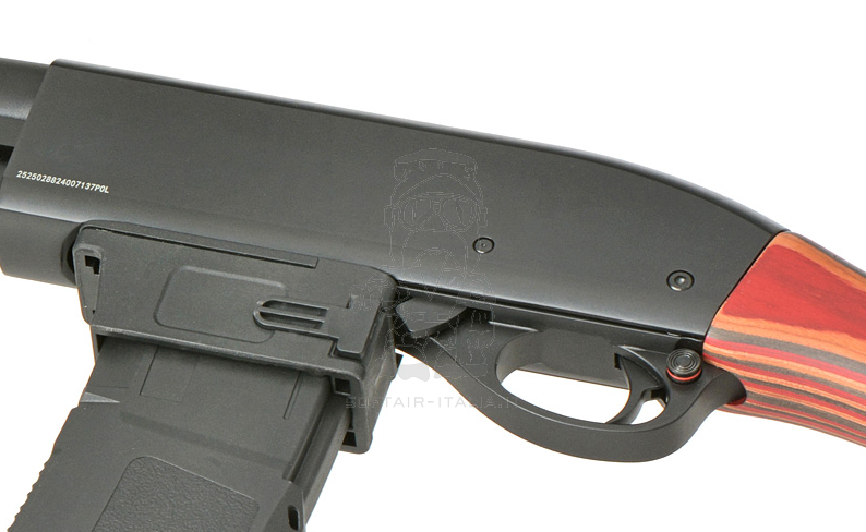 Golden Eagle Alpha Tactical A.T.P The Judgement Purge Pumping Handle 7" M-LOK M4 Mag 1 Joule Gas Shotgun Full wood & Metal by Golden Eagle