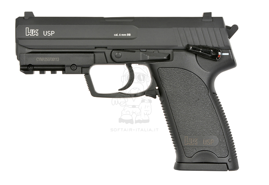 HK USP Heckler & Koch 9mm. Licensed AEP Mosfet Air Electric Pistol by Umarex - Cyma
