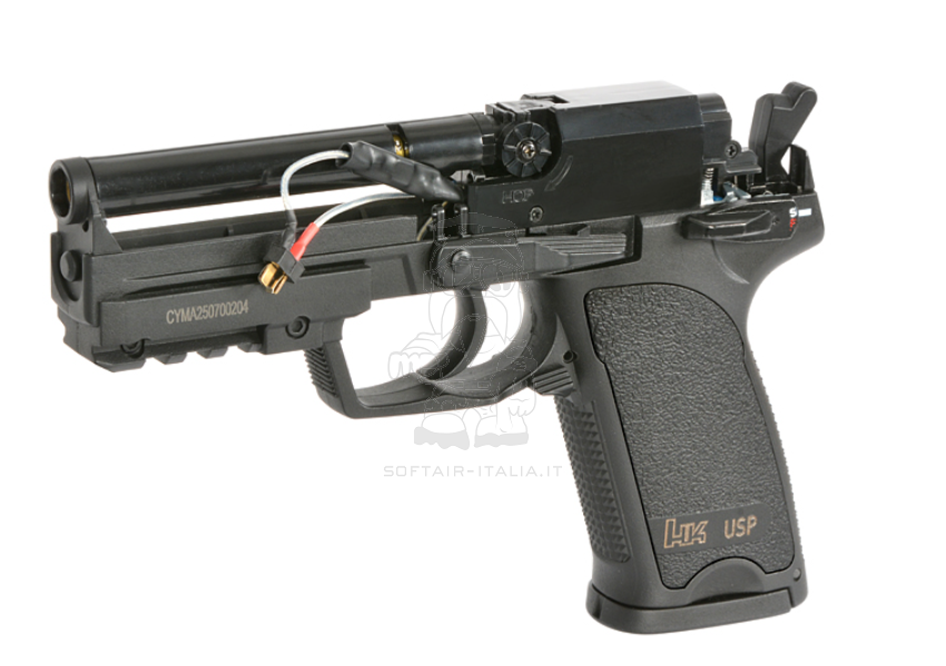 HK USP Heckler & Koch 9mm. Licensed AEP Mosfet Air Electric Pistol by Umarex - Cyma