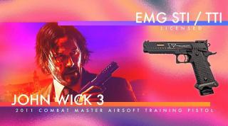 John Wick 3 STI Licensed 2011 Combat Master GBB by ASG