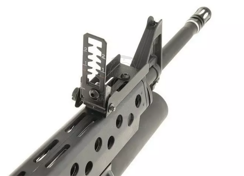 M16A3 w.M203 Grenade Launcher Kestrel™ ETU SA-G02 ONE™ Rifle AEG by Specna Arms