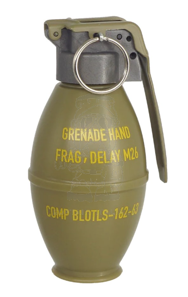 Hakkotsu Thunder B Lemon M26 Type US Military M26 Frag Grenade Co2 Shape 130db by Hakkotsu APS