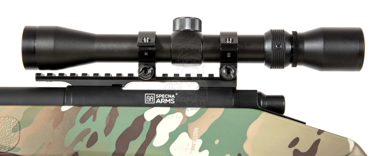 M40A3 MC Multicam VSR-10 Compatible w. 3-9x40 Scope & Harrys type Bipod Sniper Spring Bolt Action Rifle by Specna Arms