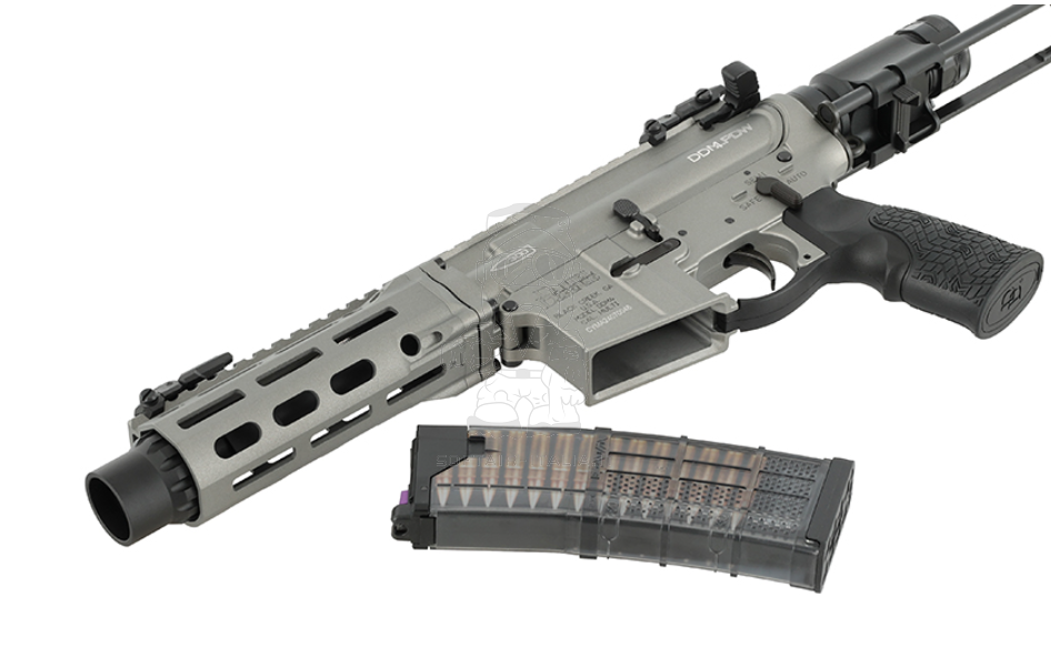M4 PDW DDM4 CQB 7" Daniel Defense MFR XL Handguard M-LOK System GBBR EGM Grey Version by Cyma CGS